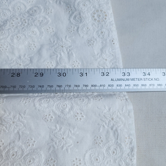 Sezane Chacha Embroidered Eyelet Lace Ruffle Mini Dress In Ecru - Picture 13 of 13